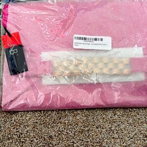 JNB Pink Envelope Clutch